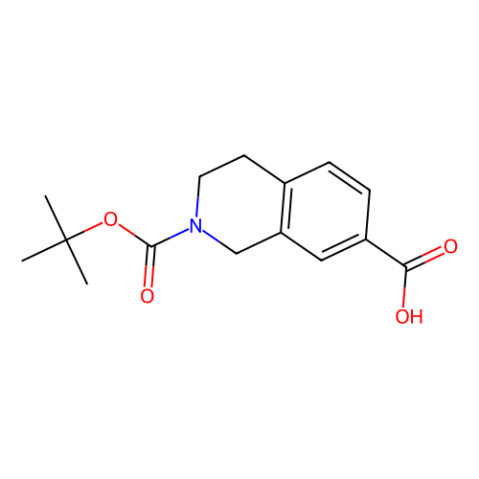 aladdin 阿拉丁 T174348 2-[(叔丁氧基)羰基] -1,2,3,4-四氢异喹啉-7-羧酸 149353-95-7 97%