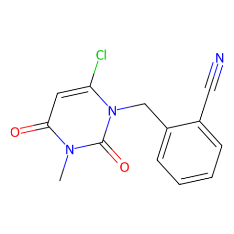 aladdin 阿拉丁 C304794 2-((6-氯-3-甲基-2,4-二氧代-3,4-二氢嘧啶-1(2H)-基)甲基)苯甲腈 865758-96-9 98%