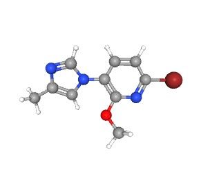 aladdin 阿拉丁 B586405 6-溴-2-甲氧基-3-(4-甲基-1H-咪唑-1-基)吡啶 1123194-98-8 95%