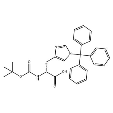 aladdin 阿拉丁 B588976 N-Boc-N'-三苯甲基-D-组氨酸 393568-74-6 98%