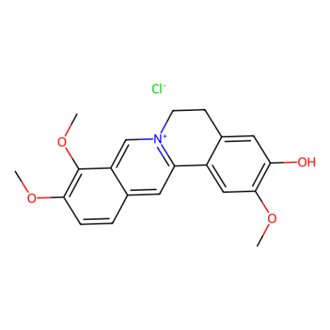 aladdin 阿拉丁 J115851 盐酸药根碱 6681-15-8 分析标准品,≥98%