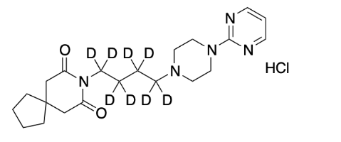 aladdin 阿拉丁 B349691 盐酸丁螺环酮-d8 1216761-39-5 98%，98atom%D