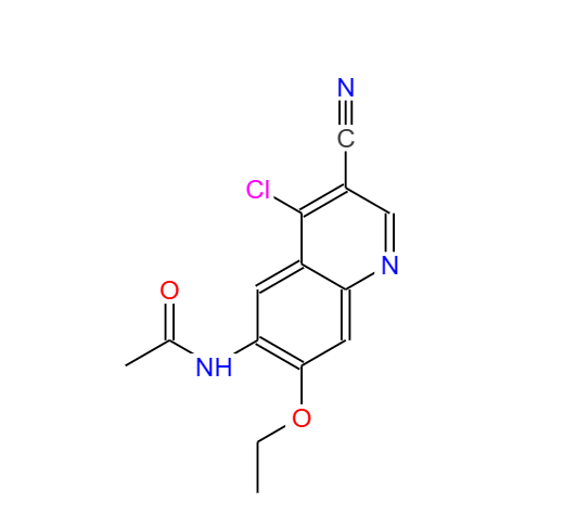N-(4-氯-3-氰基-7-乙氧基喹啉-6-基)乙酰胺