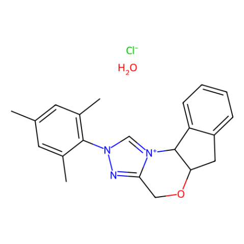 aladdin 阿拉丁 A151505 (+)-(5aR,10bS)-5a,10b-二氢-2-(2,4,6-三甲基苯基)-4H,6H-茚并[2,1-b][1,2,4]三唑[4,3-d][1,4]氯化恶唑鎓一水合物 903571-02-8 >98.0%(HPLC)