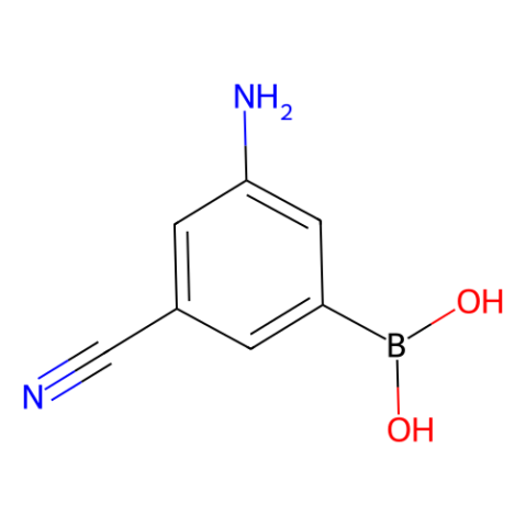 aladdin 阿拉丁 A188147 3-氨基-5-氰基苯基硼酸（含有数量不等的酸酐） 913943-05-2 98%