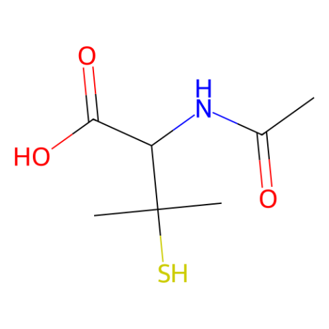 aladdin 阿拉丁 A332816 2-（乙酰氨基）-3-巯基-3-甲基丁酸 59-53-0 95%