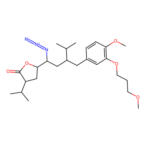 aladdin 阿拉丁 A352785 5（S）-[1（S）-叠氮基-3（S）-[4-甲氧基-3-（3-甲氧基丙氧基）苄基]-4-甲基戊基]-3（S）-异丙基二氢呋喃-2-酮 324763-46-4 97%