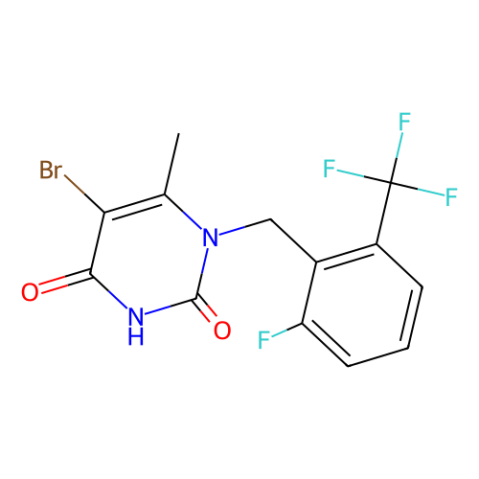 aladdin 阿拉丁 B177539 5-溴-1-{[[2-氟-6-(三氟甲基)苯基]甲基} -6-甲基-1,2,3,4-四氢嘧啶-2,4-二酮 830346-48-0 97%