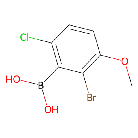 aladdin 阿拉丁 B188782 2-溴-6-氯-3-甲氧基苯基硼酸（含有数量不等的酸酐） 957062-90-7 98%