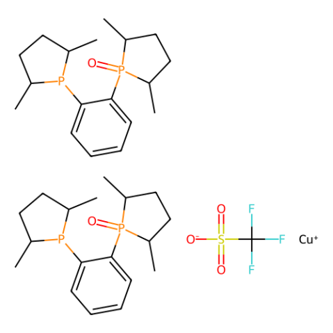 aladdin 阿拉丁 B282526 双{[1-（2R，5R）-2,5-二甲基膦酰基]-[2-（2R，5R）-2,5-二甲基磷酰基-1-氧化物]苯}铜（I）三氟甲磺酸盐 874013-62-4 97%