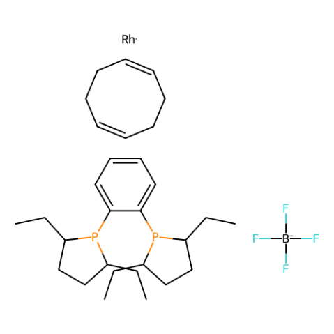 aladdin 阿拉丁 B282801 （-）-1,2-双（（2R，5R）-2,5-二乙基膦酸酯）苯（1,5-环辛二烯）四氟硼酸铑（I） 228121-39-9 ≥98%(R,R)-Et-DUPHOS-Rh
