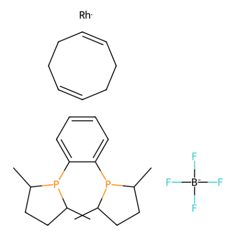 aladdin 阿拉丁 B282805 1,2-双[(2S,5S)-2,5-二甲基磷]苯(环辛二烯)四氟硼酸铑(I) 205064-10-4 98%