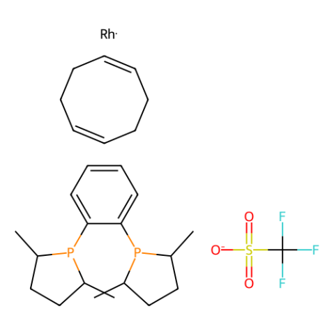 aladdin 阿拉丁 B282807 （+）-1,2-双（（2S，5S）-2,5-二甲基膦基）苯（1,5-环辛二烯）三氟甲磺酸铑（I） 136705-75-4 ≥98%(S,S)-Me-DUPHOS-Rh