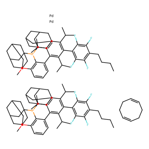 aladdin 阿拉丁 B282857 双{[2-（二金刚烷膦基）-3-甲氧基-2,4,6-三异丙基-3-（2,3,5,6-四氟-4-丁基苯基）-1,1-联苯]钯（0）} 1,5-环辛二烯 [AlPhos Palladium complex] 1805783-51-0 ≥98%
