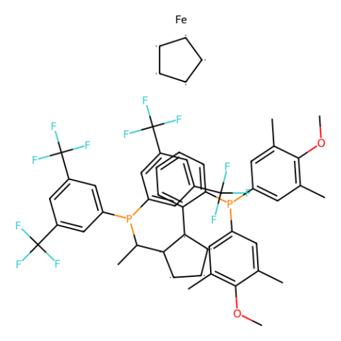 aladdin 阿拉丁 B396721 (R)-(+)-1-{(R)-2-[2'-双(3,5-二甲基-4-甲氧基苯基)膦苯基]二茂铁}乙基双(二-3,5-三氟甲基苯基)膦 494227-30-4 ≥97%