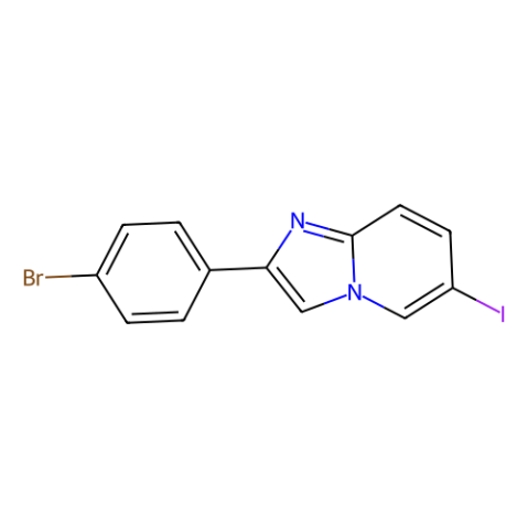aladdin 阿拉丁 B468606 2-(4-溴苯基)-6-碘咪唑并[1,2-a]吡啶 118000-66-1 97%