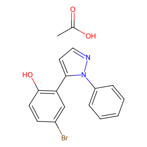 aladdin 阿拉丁 B469254 5-(5-溴-2-羟基苯基)-1-苯基吡唑乙酸酯 480438-37-7 97%