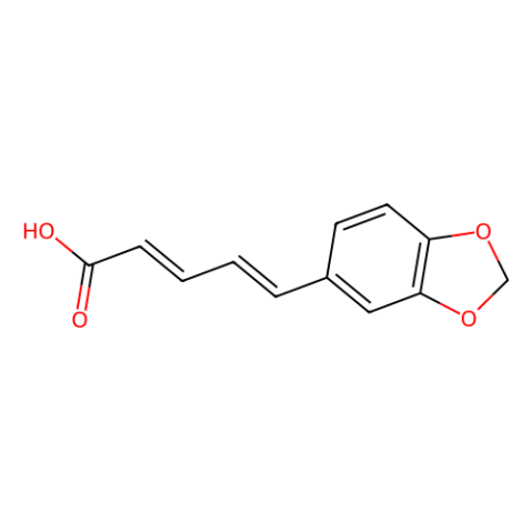 aladdin 阿拉丁 B469317 5-(1,3-苯并二氧基l-5-基)-2,4-五二烯oic acid 5285-18-7 97%
