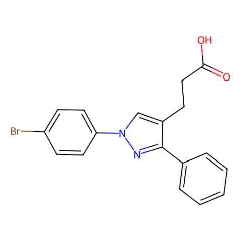 aladdin 阿拉丁 B469645 1-(4-溴苯基)-3-苯基吡唑-4-丙酸 75821-70-4 97%