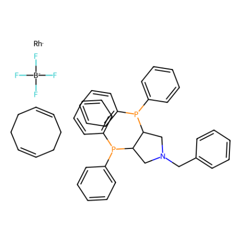 aladdin 阿拉丁 B472689 (+)-1-苄基-[(3R,4R)-双(二苯基膦)]吡咯烷(1,5-环辛二烯)铑(I)四氟硼酸盐 99143-48-3 98%