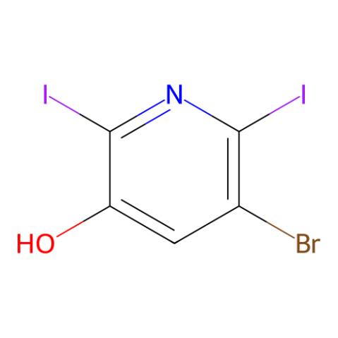 aladdin 阿拉丁 B478566 5-溴-2,6-二碘吡啶-3-醇 1040682-54-9 95%