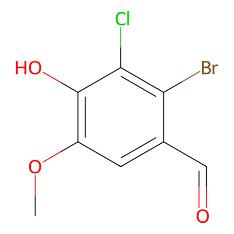 aladdin 阿拉丁 B479683 2-溴-3-氯-4-羟基-5-甲氧基苯甲醛 90004-83-4 试剂级