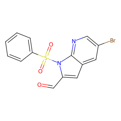 aladdin 阿拉丁 B481064 5-溴-1-(苯基磺酰基)-1H-吡咯并[2,3-b]吡啶-2-甲醛 1261365-67-6 95%