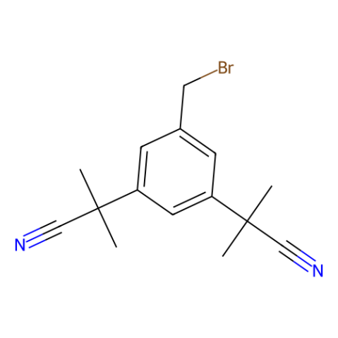 aladdin 阿拉丁 B586585 5-溴甲基-a,a,a',a'-四甲基-1,3-二乙氰基苯 120511-84-4 97%