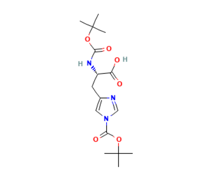 aladdin 阿拉丁 B588061 N,N'-二叔丁氧羰基-L-组氨酸 20866-46-0 98%