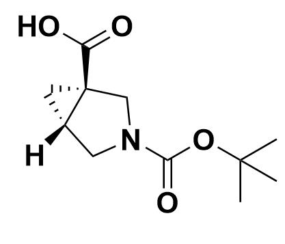 (1R,5R)-3-[(叔丁氧基)羰基]-3-氮杂双环[3.1.0]己烷-1-羧酸 1165450-63-4