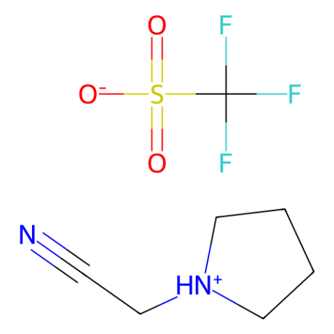 aladdin 阿拉丁 C194016 1-(氰基甲基)吡咯烷-1-三氟甲磺酸盐 573987-48-1 98%