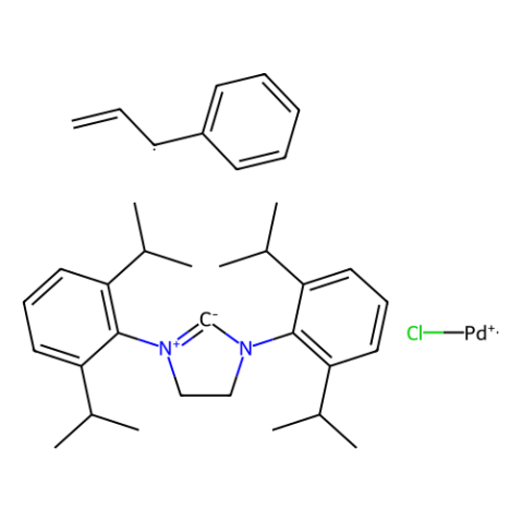 aladdin 阿拉丁 C283877 [1,3-双(2,6-二-异丙基苯基)-4,5-二氢咪唑-2-亚基]氯][3-苯基烯丙基]钯(II) 884879-24-7 95%