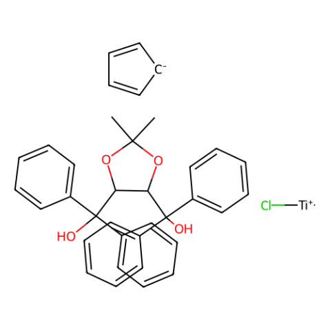 aladdin 阿拉丁 C468687 氯环戊二烯基[(4R,5R)-2,2-二甲基-α,α,α',α'-四苯基-1,3-二氧戊环-4， 5-二甲醇合]钛 132068-98-5 97%