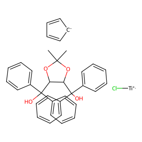 aladdin 阿拉丁 C468687 氯环戊二烯基[(4R,5R)-2,2-二甲基-α,α,α',α'-四苯基-1,3-二氧戊环-4， 5-二甲醇合]钛 132068-98-5 97%