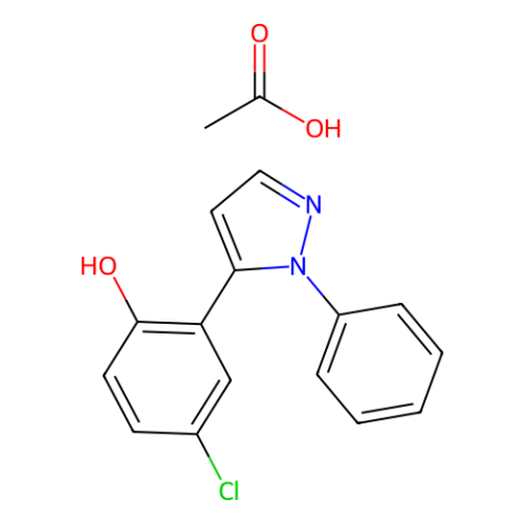 aladdin 阿拉丁 C469255 5-（5-氯-2-羟基苯基）-1-苯基吡唑乙酸酯 480438-38-8 97%