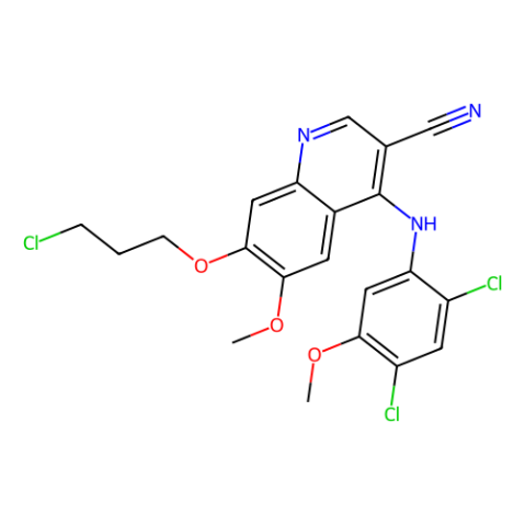 aladdin 阿拉丁 C588946 7-(3-氯丙氧基)-4-[(2,4-二氯-5-甲氧基苯基)氨基]-6-甲氧基-3-氰基喹啉 380844-49-5 97%