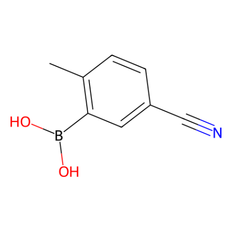 aladdin 阿拉丁 C590417 2-甲基-5-氰基苯硼酸（含数量不等的酸酐） 867333-43-5 97%