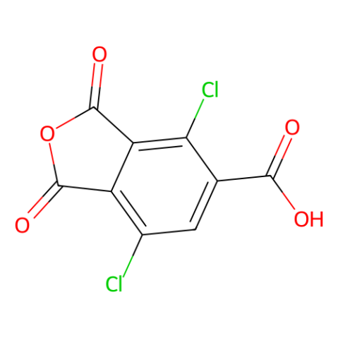 aladdin 阿拉丁 D590249 4,7-二氯-1,3-二氢-1,3-二氧代-1,3-二氢-5-异苯并呋喃羧酸 81742-10-1 95%