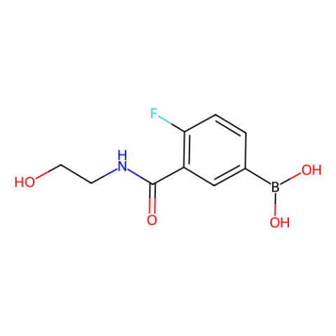 aladdin 阿拉丁 F187433 4-氟-3-(2-羟乙基氨基甲酰基)苯基硼酸(含不同量的酸酐) 874219-25-7 98%