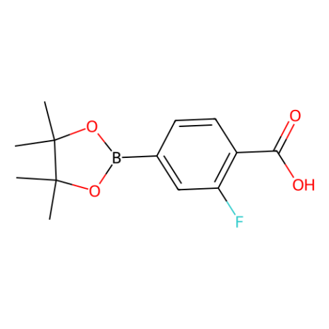 aladdin 阿拉丁 F590415 2-氟-4-(4,4,5,5-四甲基-1,3,2-二氧硼杂环戊烷-2-基)苯甲酸 867256-77-7 98%