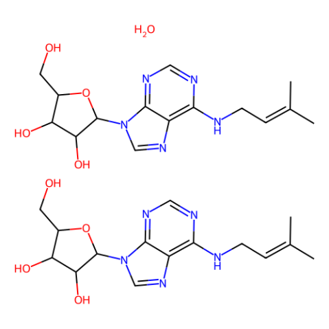 aladdin 阿拉丁 G347758 6-（γ，γ-二甲基烯丙基氨基）嘌呤核糖苷半水合物 33156-15-9 ≥98%