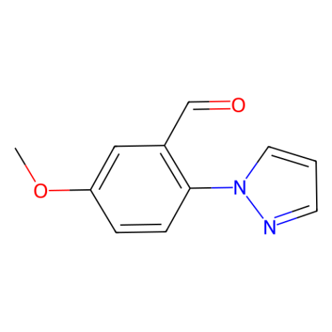 aladdin 阿拉丁 M165442 5-甲氧基-2-(1H-吡唑-1-基)苯甲醛 1015845-56-3 98%