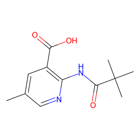 aladdin 阿拉丁 M166422 2-(2,2-二甲基丙酰氨基)-5-甲基吡啶-3-羧酸 1203499-02-8 97%