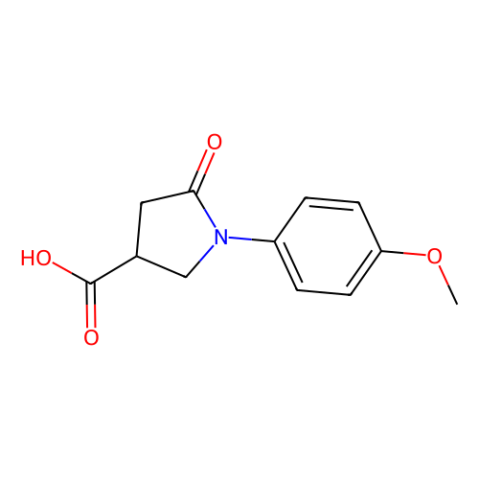 aladdin 阿拉丁 M185252 1-(4-甲氧基-苯基)-5-氧代-吡咯烷-3-羧酸 56617-47-1 97%