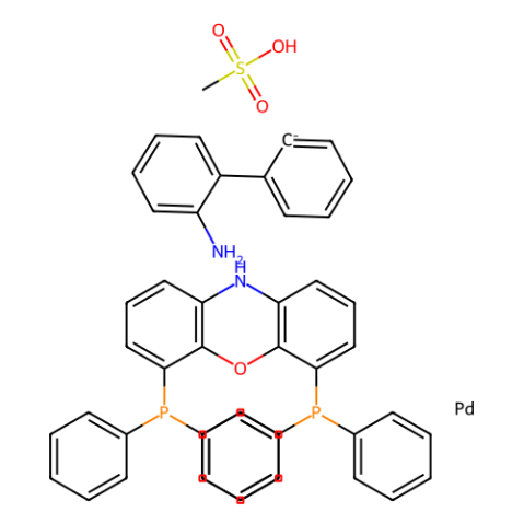 aladdin 阿拉丁 M282884 甲磺酸[4,6-双(二苯基膦基)吩恶嗪](2'-氨基-1,1'-联苯-2-基)钯(II) 1602922-03-1 98%