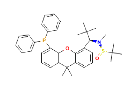 aladdin 阿拉丁 S398505 [S(R)]-N-[(R)-[2-(1-叔丁基甲基)][5-(二苯基膦)-9,9-二甲基-9H-氧杂蒽]甲基]-N-甲基-2-叔丁基亚磺酰胺 ≥95%