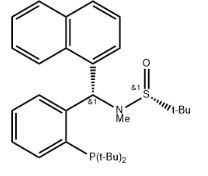 aladdin 阿拉丁 S398789 [S(R)]-N-[(S)-[2-(二叔丁基膦)苯基]-1-萘基甲基]-N-甲基-2-叔丁基亚磺酰胺 ≥95%