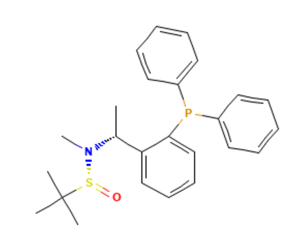 aladdin 阿拉丁 S399073 [S(R)]-N-[(1R)-1-[2-(二苯基膦)苯基]乙基]-N-甲基-2-叔丁基亚磺酰胺 ≥95%