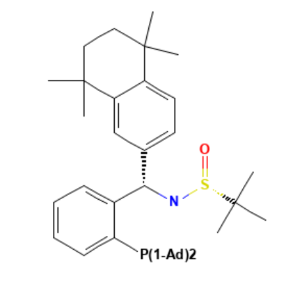 aladdin 阿拉丁 S399104 [S(R)]-N-[(S)-[2-(二金刚烷基膦)苯基](5,6,7,8-四氢-5,5,8,8-四甲基-2-萘基)甲基]-2-叔丁基亚磺酰胺 ≥95%