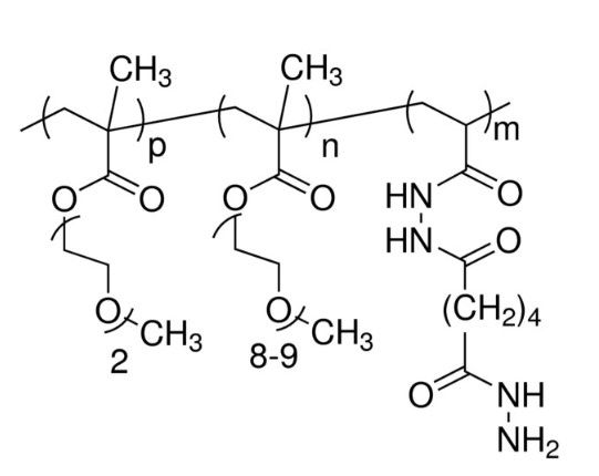 aladdin 阿拉丁 P485500 Poly(M(EO)2MA:Poly(OEGMA) 90:10 酰肼功能化, 25wt. % (solution in water)